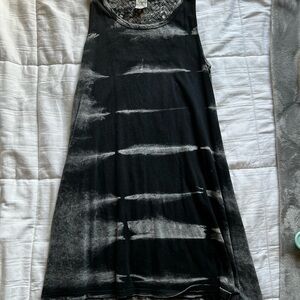 American Age Gray Crochet Detail Top